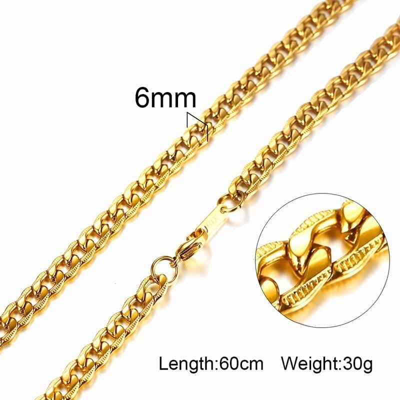 Zorcvens Mannen Vrouwen Ketting Gold Tone Snake Miami Cuba Tarwe Spiga Paima Link Ronde Doos Curb Kettingen Rvs Ketting