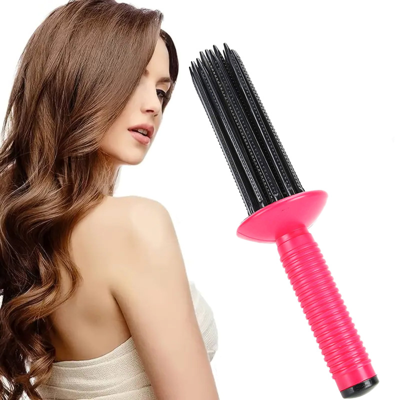 Brosse à cheveux ronde professionnelle, 1 pièce, rouleau de friser moelleux, peigne rond, baguette à friser, outils de coiffure pour Salon de coiffure: vert clair