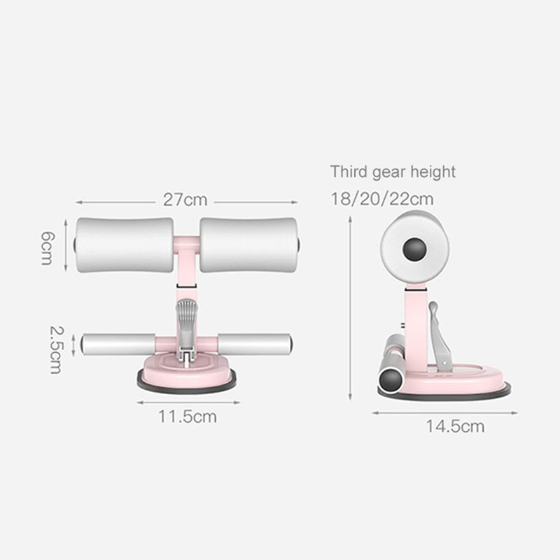 Sit Ups Assistant Device Indoor Fitness Sit-Up Exercise Bar Adjustable Padded Ankle Support Abdominal Muscle Training Tool