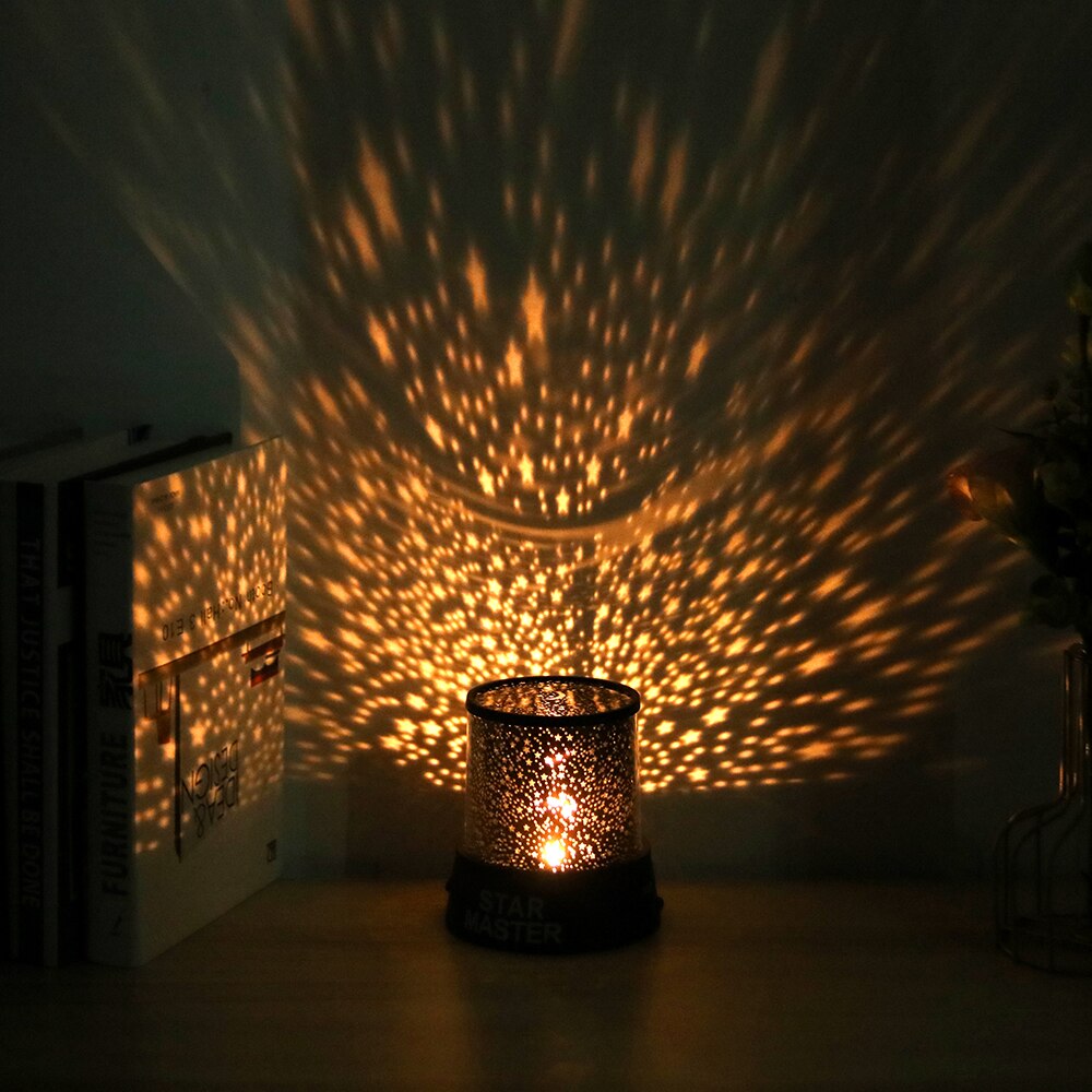 LED Night Light Projector Starry Sky Star Moon Master Children Kids Baby Sleep Luminaria Colorful USB Projection Lamp Lights