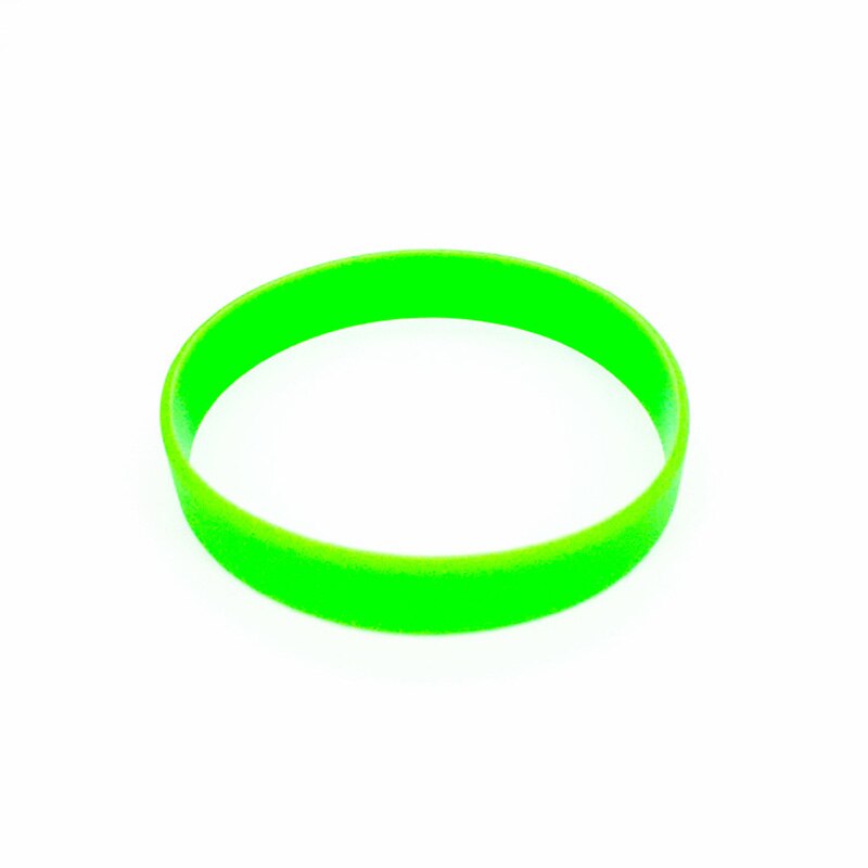 Silicone Wristbands Bracelets For Birthday Party Game Sports Bar Men Women Adults Children Night Club Running: green / L