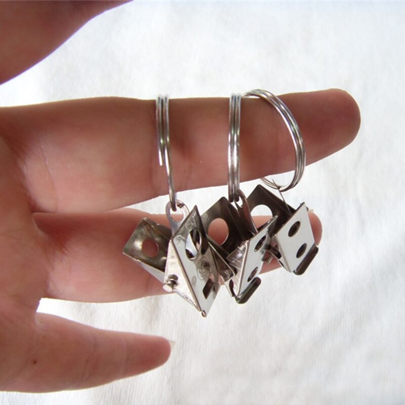 10 stks/set Roestvrij Stalen Gordijn Staaf Clips Hoge Qaulity Tiebacks voor Gordijnen Mini Sterke Venster Douchegordijn Ringen Clips