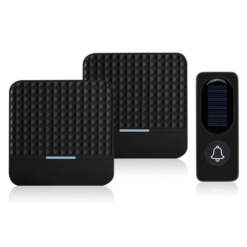 -300M Remote Solar Wireless Waterproof Doorbell Light Control Sensor With Transmitter + Receiver Doorbell One For Two Kit U