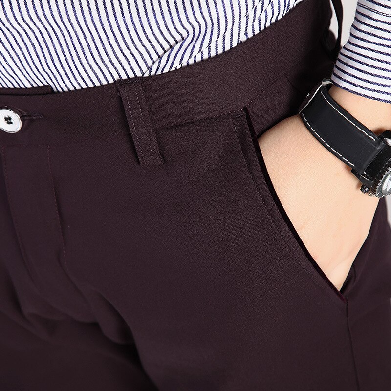 Mænd kjole bukser plus størrelse formelle bukser slim fit bukser bryllup mænd sorte jakkesæt bukser business casual herre kjole bukser