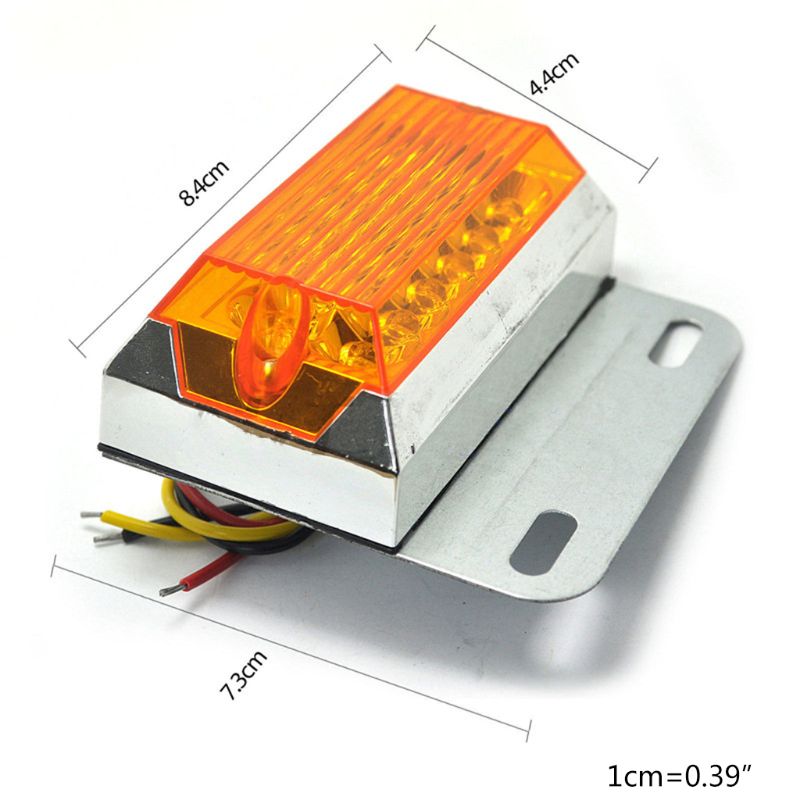 2Pcs Car LED Side Lights 24V 15 LED off Side Super Bright Marker Lamps for Truck