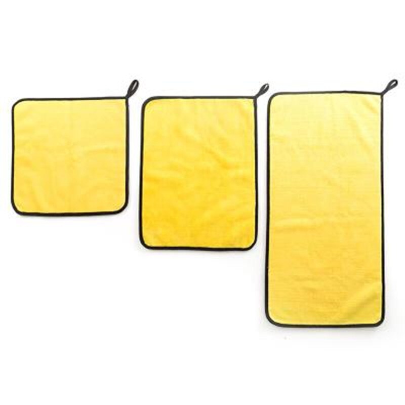 Serviette en microfibre pour lavage de voiture, 3/5/10 pièces, 600g/m2, chiffon de séchage pour peinture