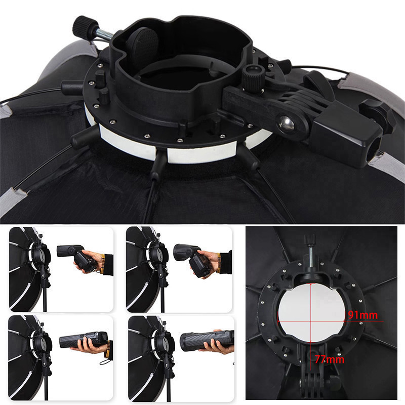 TRIOPO KX 65cm 90cm Softbox Octagon Umbrella Light Box For Godox AD200 V1 Speedlite Flash Light Photography Studio Accessories