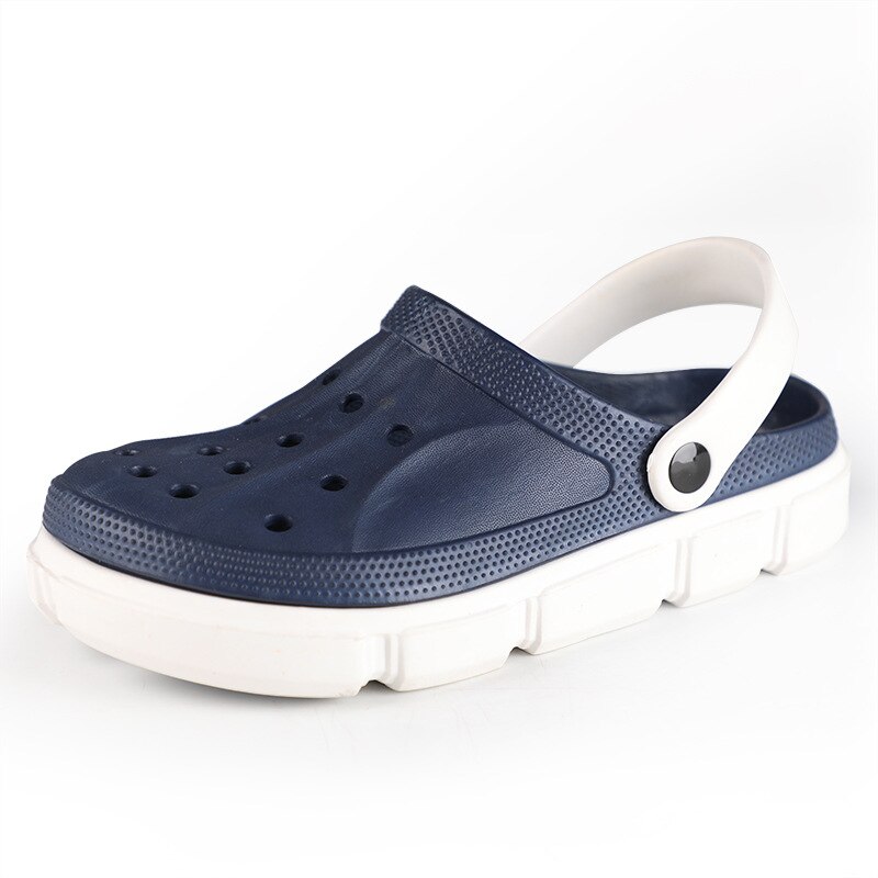 Scarpe da uomo sandali da uomo sandali da uomo scarpe estive ccrocc sandali da giardino da spiaggia all'aperto pantofole da casa scarpe moda antiscivolo: darkblue / 40