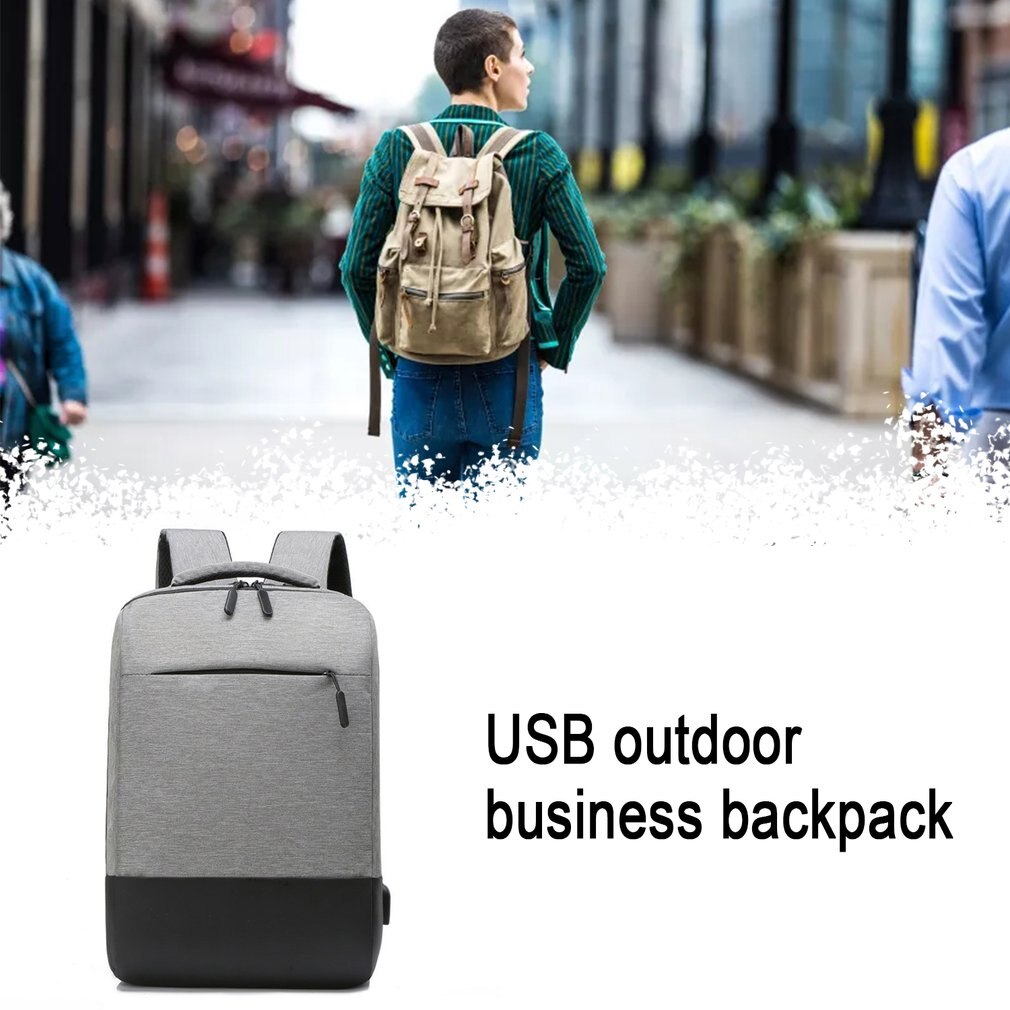 men's laptop backpack for men anti theft waterproof canvas backpack boys school travel backpack for teenager with charging