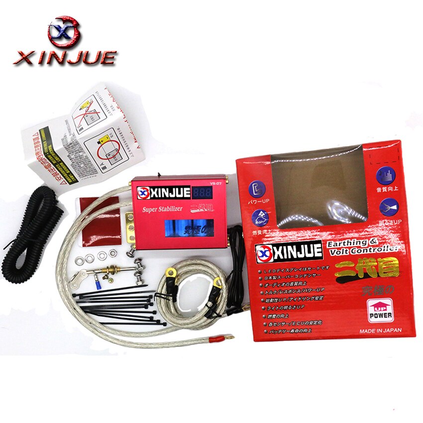 12V Universal Car Fuel Saver Voltage Stabilizer Regulator Voltage Earthing Volt Controller Car Electronic Rectifier