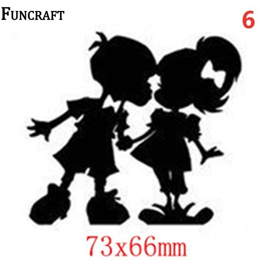 Elsker ungt par stirrer holder hender metall kutte dies kscraft kuttes for kort lage scrapbooking valentinsdag dør