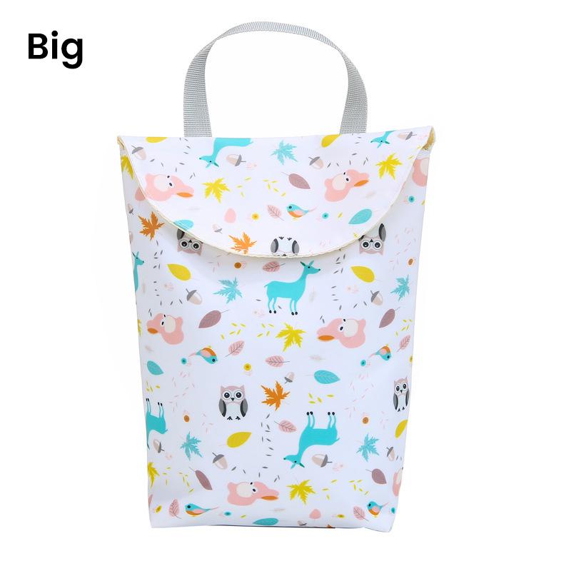 Multifunktionale Baby windel tasche, wiederverwendbare stilvolle wasserdichte windel lagerung tasche, tragbare große-kapazität Mutter tasche: Lu groß