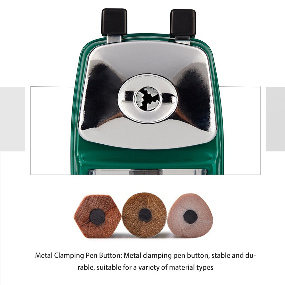 Machine For Kids Hand Crank Rotary Stationery Home School Office Cutter Student Desktop With Container Pencil Sharpener