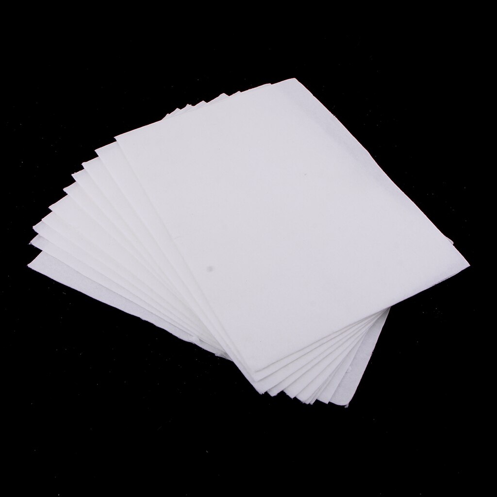 Manta de aislamiento de fibra de cerámica cuadrada blanca, paquete de 10 unidades, estante de papel para horno microondas Thinfire, suministros de fabricación de joyas