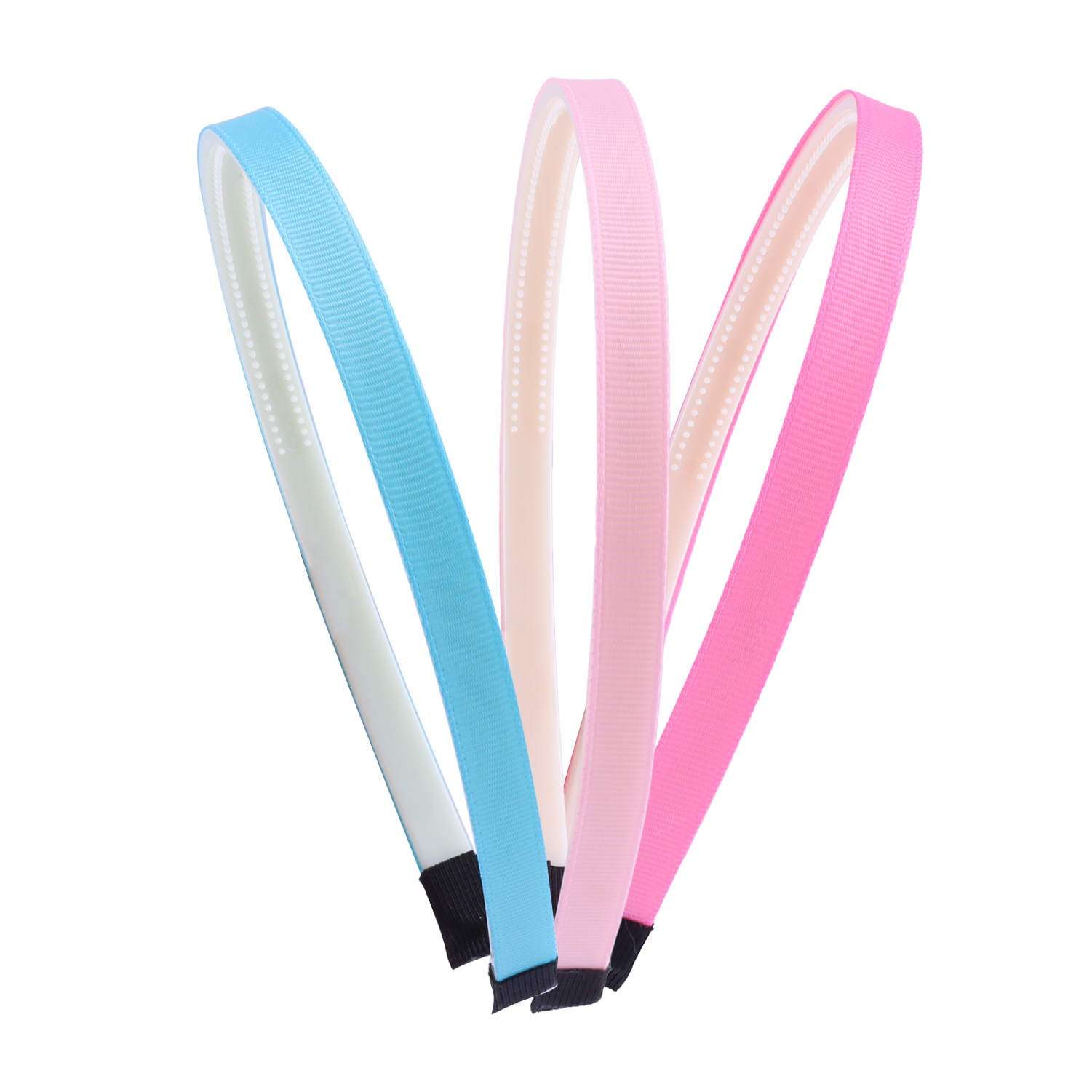 Grosgrain Lint Hoofdbanden Voor Ambachten Plastic Hoofdbanden Met Tanden Effen Kleur Haarband Vlakte Meisjes Hoofdbanden Haaraccessoires