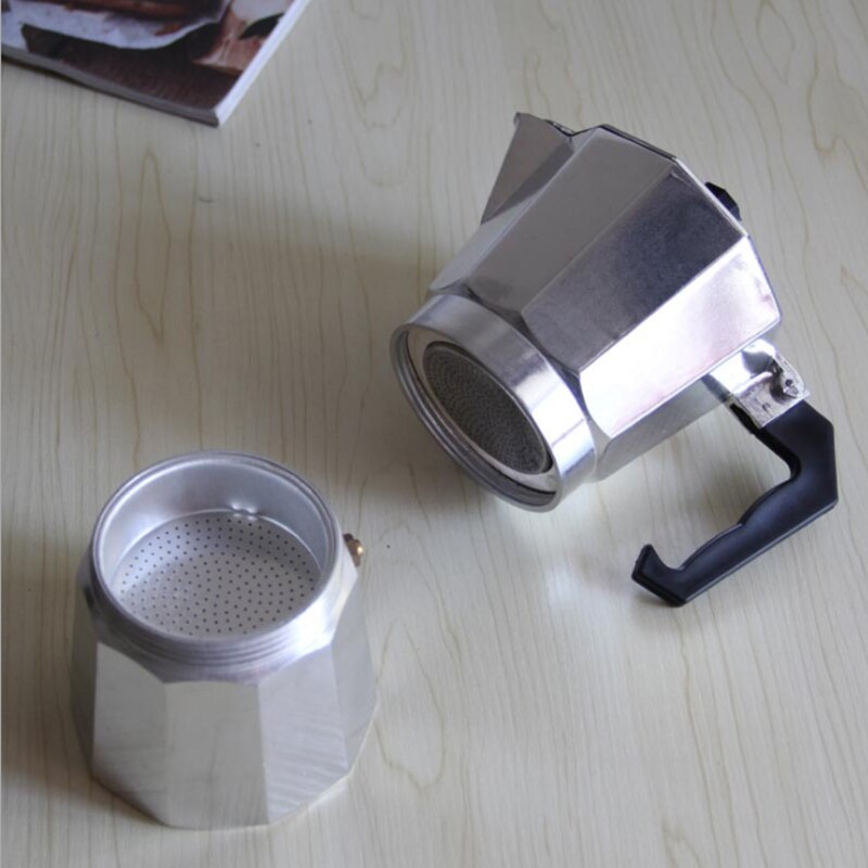 50/100/150/300/450/600ML Huishoudelijke Aluminium Latte Mokka Koffie Pot Kachel Espresso maker Tool Schoon voor Home Office Koffie