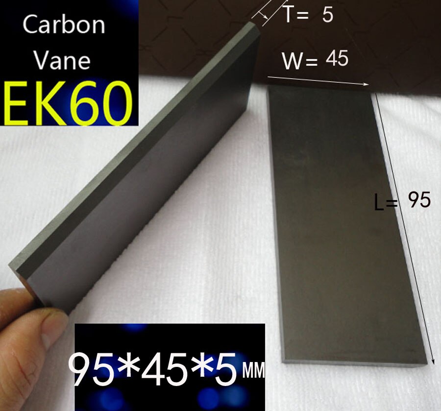 Krx (s) 5 5x45x95mm orion vacuümpomp carbon schoepen graphite vane, carbon plaat carbon vane5 * 45*95