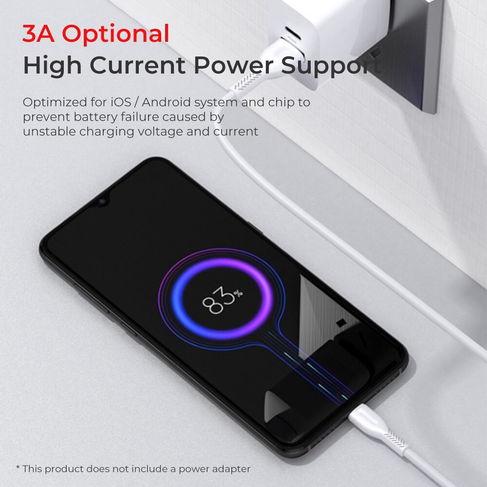 3A 1M Telefoon Kabel Type C/Micro Usb Charger Cable Mobiele Telefoon Snel Opladen Datakabel