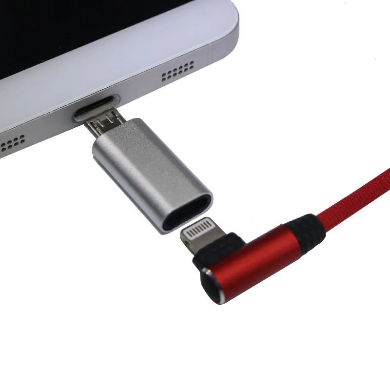 Mini OTG Adapter Micro USB To 8 Pin for Apple Charge for Iphone X XS MAX XR 8 7 6S Plus Sync Data Charging Converter