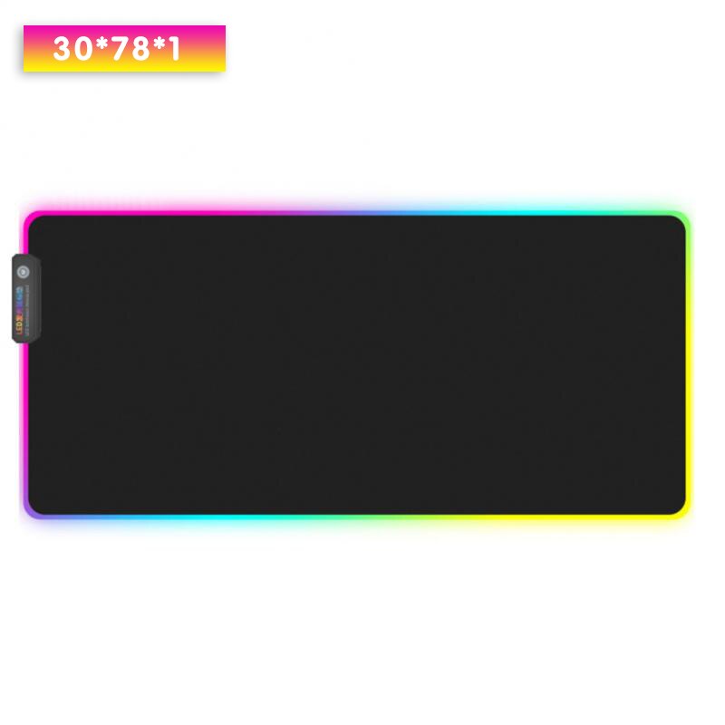 Led Rgb Verlichting Gaming Muismat Toetsenbord Mat Anti-Slip Grote Muismat 780X300Mm Gamer Computer mousepad Voor Pc Laptop: large