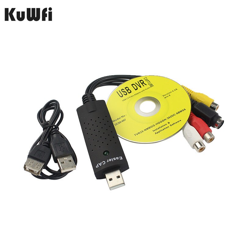 Easycap USB 2.0 vidéo Capture TV DVD VHS vidéo DVR Capture adaptateur convertisseur PC PS3 XBOX Win7/8/Vista pour ordinateur/caméra de vidéosurveillance