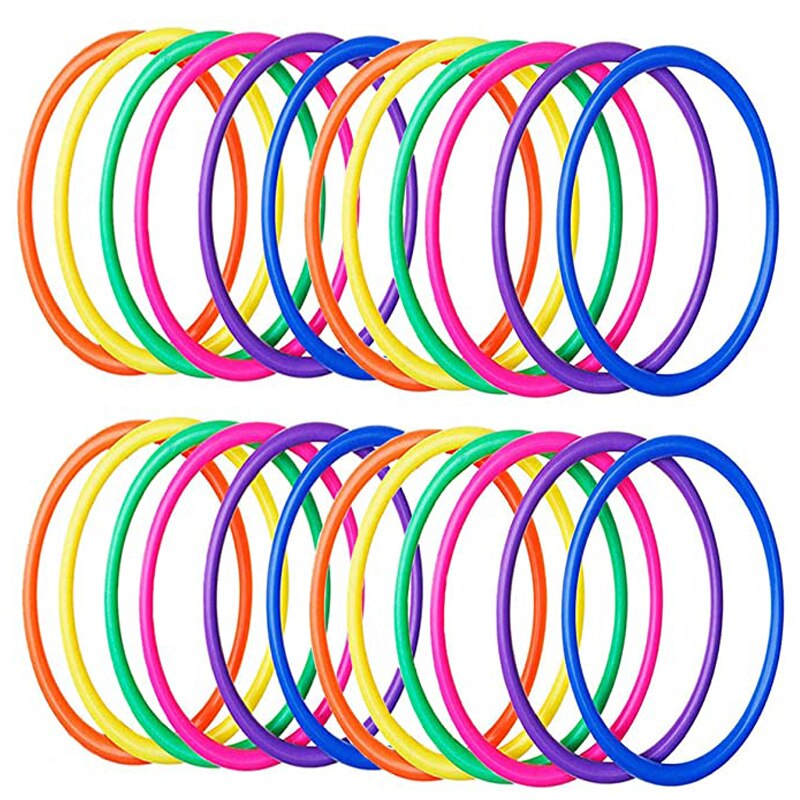 5 stück Kunststoff Band Ring Werfen Spiel freundlicher draussen Spielzeug Jeux Exterieur Jardin Enfant детские игрушки Brinquedos Menino Menina