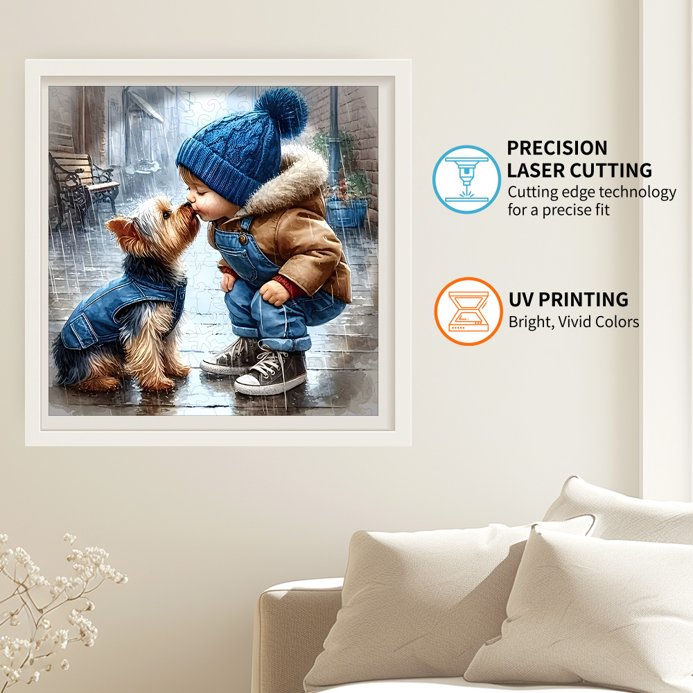 Creative puzzle wooden cat puzzle – unique irregular cat-shaped pieces, stress-relieving game and perfect for holidays and more.