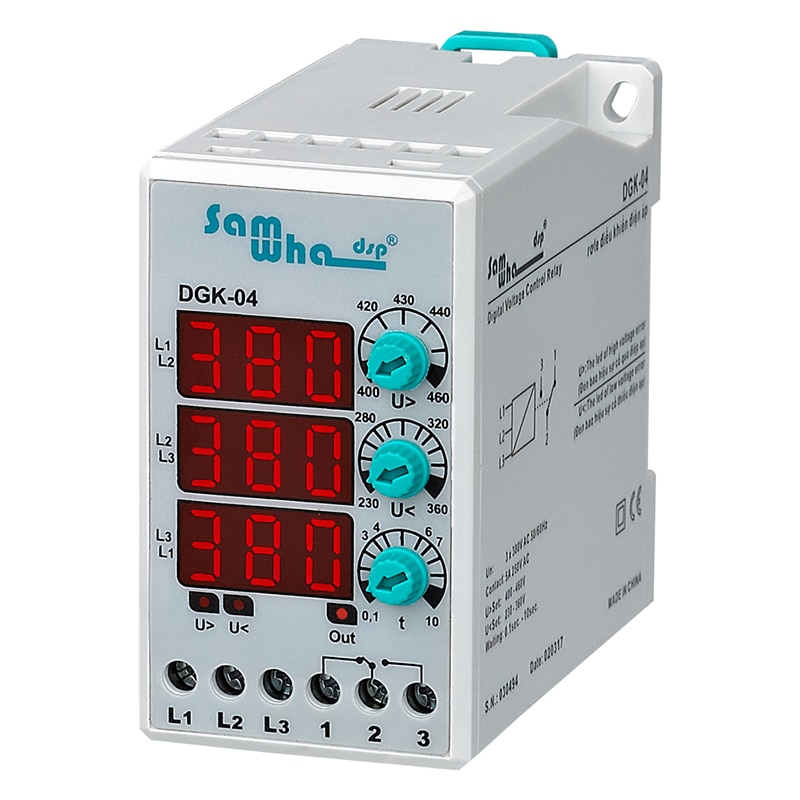 Three Phase Overvoltage & Undervoltage Protection Relay Voltage Seting Digital Protection Relay