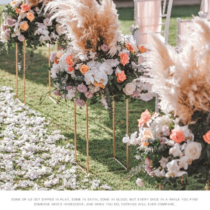 1pc vazen voor bloemen, staande vazen, zuilstandaard, metalen wegwijzer, huwelijksdecoratie