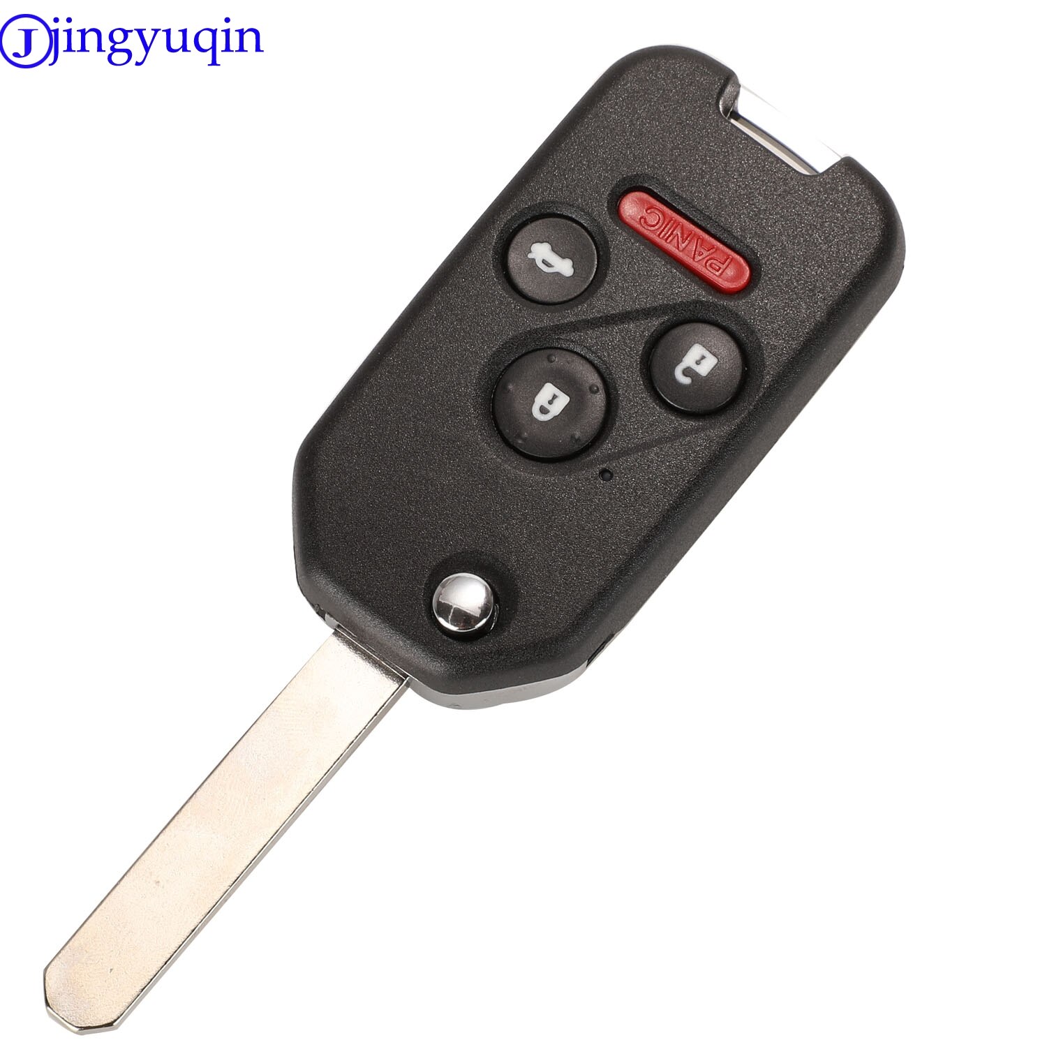 Jingyuqin 2/3/4 knappar hopfällbar flip fjärrnyckel skalskydd för honda odyssey rigeline accord crv civic med panikknappar
