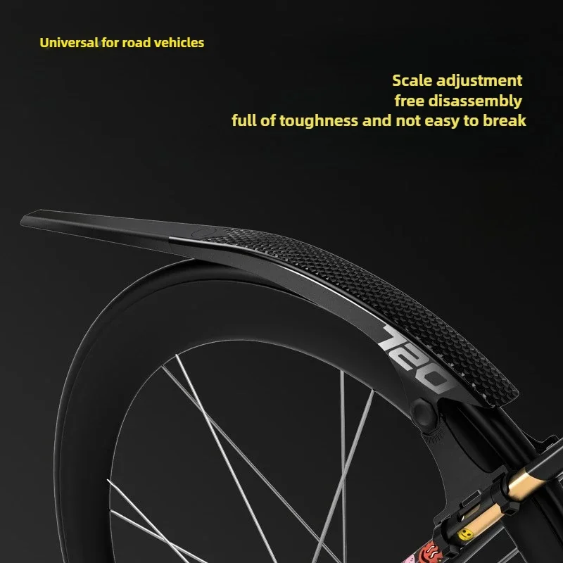 Bicycle Quick Release Extended Mudguard for Front Rear Wheel 700C Gravel Road Bike Fender Strong PP Mud Fender Outdoor Protector