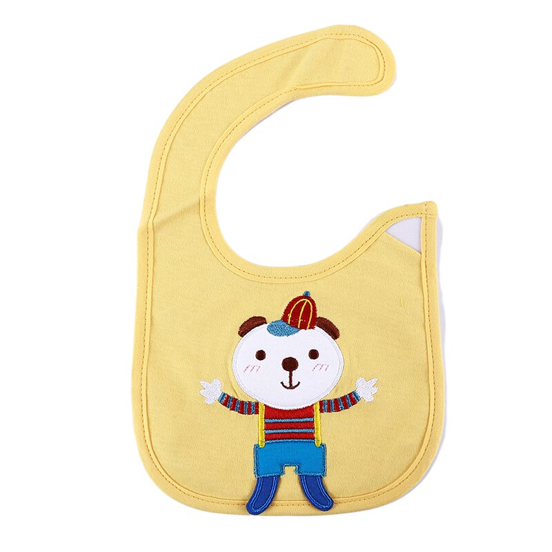 Slabbetjes voor baby's, schattig cartoonpatroon, wateropname, speeksel, handdoek, katoenmix, slabbetjes voor baby's met boerenvulling