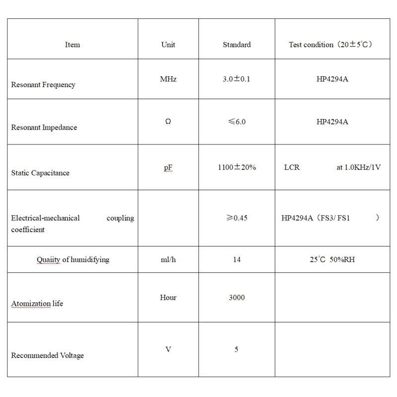 16mm 3MHZ Ultrasonic Humidifier Film Plate Ceramic Atomizer Mist Maker Piezoelectric Transducer Humidifier Accessories