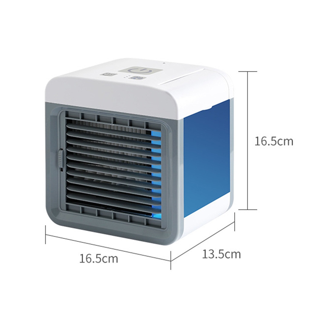 Xiaomi-ventilador enfriador de aire portátil, purificador de aire, ventilador de escritorio con luz de 7 colores, purificador, para la Oficina y el dormitorio, con USB