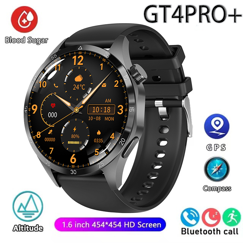Huawei-Montre connectée GT4 Pro pour homme, GPS, NDavid, écran AMOLED 360x360, fréquence cardiaque, appel Bluetooth, étanche IP68, 2024: Argent