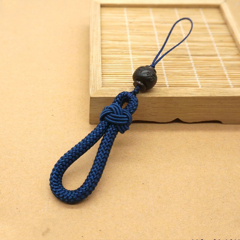 Gewebe praktisch Schlüsselband - Universelles kurzes Band für Schlüssel, USB-Stock, Ich würde-Karten - DIY Handgemacht: Blau