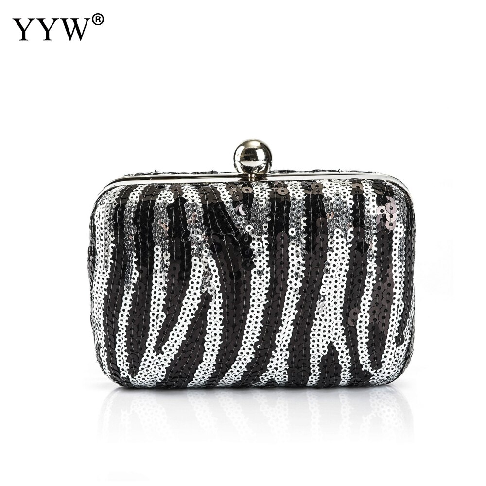 Plastic Avondfeest Clutch Bag Beroemde Croaabosy Zakken Met Chain Sequin Mini Purse Wedding Pochette Femme Dames Tassen