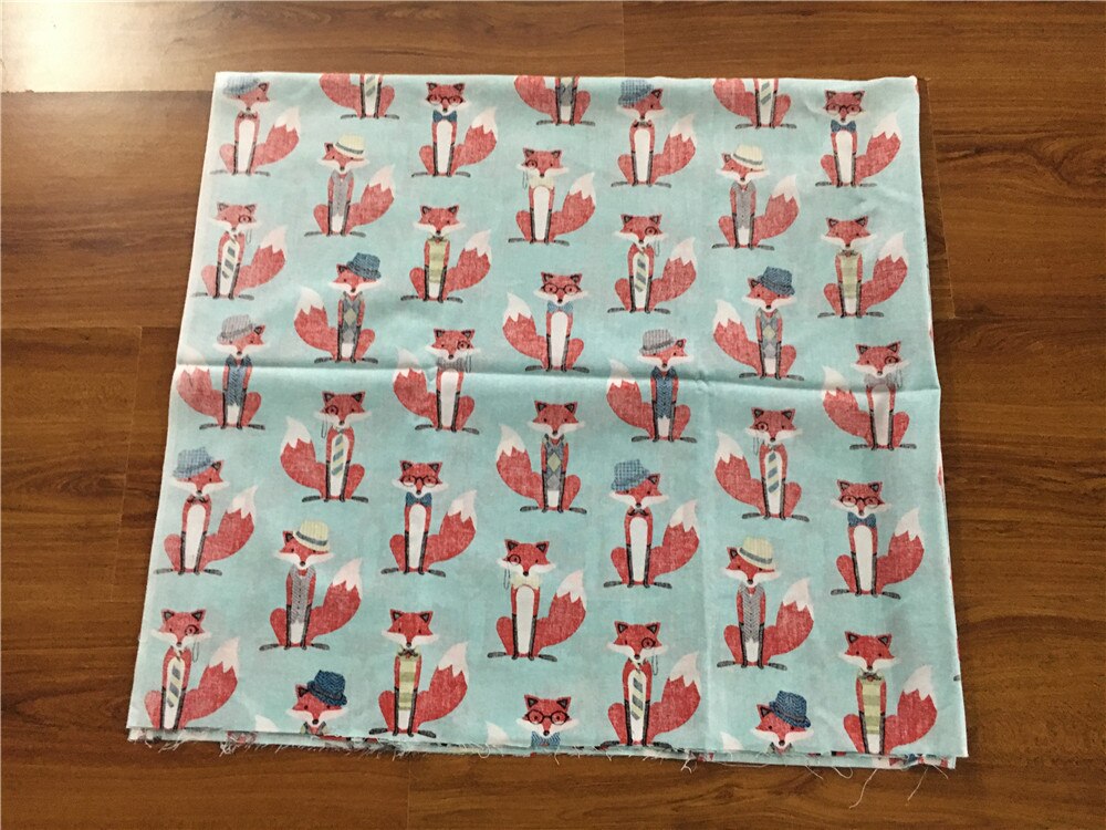100X105Cm Dier Vos Katoen Stof Bedrukte Stoffen Patchwork Materiaal