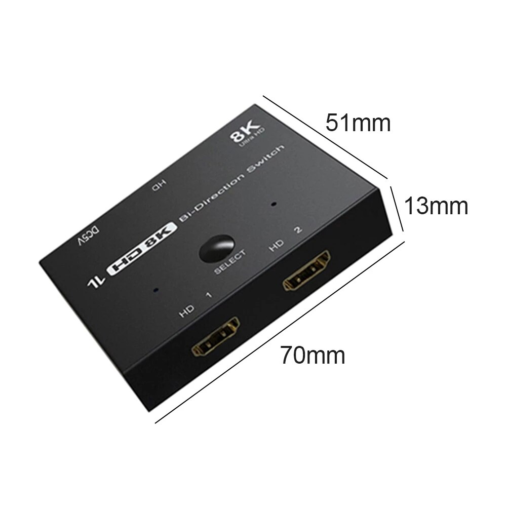 mbeat 8K Bi-directional HDMI 2.1 Switch 2 In 1 Out/1 In 2 Out main image 0
