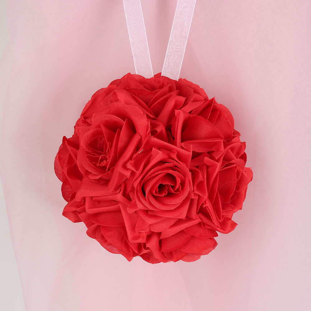Simulation Of Encrypted Ball Flower Ball Centerpieces Cloth Rose Decorative Hanging Flower Ball Wedding Kissing Ball: 1