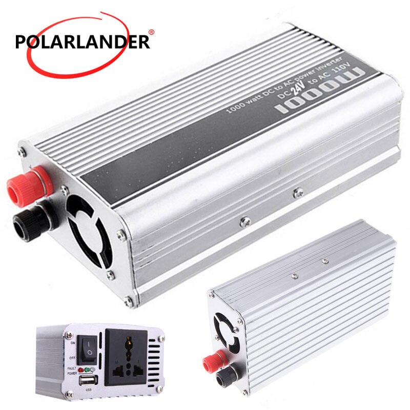 1000W 12V to 220V/ Power Inverter sliver Sine Wave 24V to 110V/ Car inverter