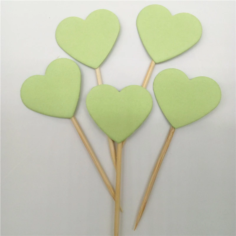 30 pièces/ensemble belle paillettes coeur étoile forme Cupcake Toppers anniversaire fête de mariage décoration gâteau décoration de gâteau nourriture Pi