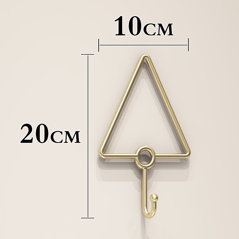 Ijzeren Muur Display Rack Kinderkleding Winkel Haak Hanger Keuken Badkamer Kantoor Decoratieve Opknoping Haak ZH411: color2