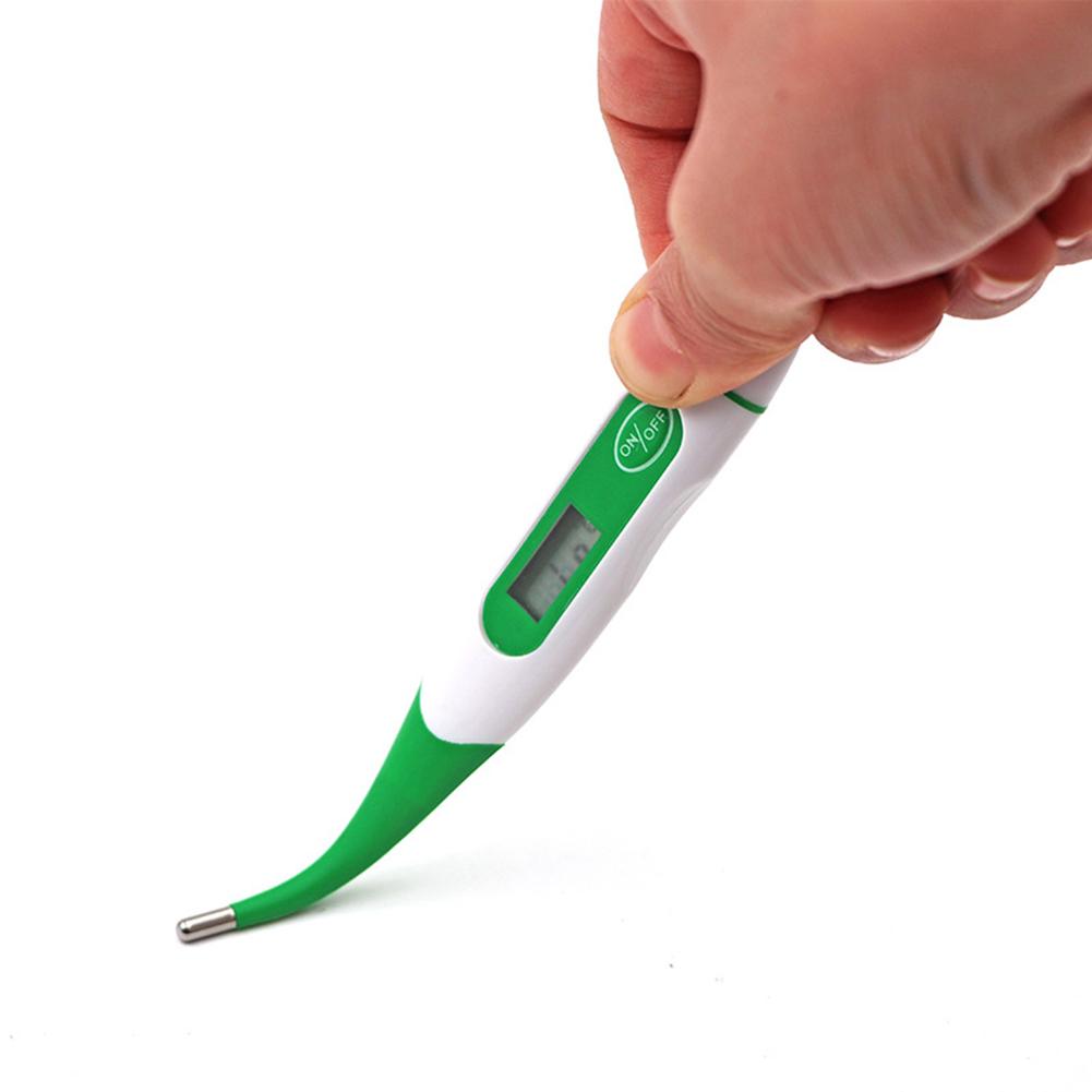 Elektronisk termometer led gris hund ko får husdjur special termometer med mjuk huvud vattentät termometer abs mjuk huvud termometer