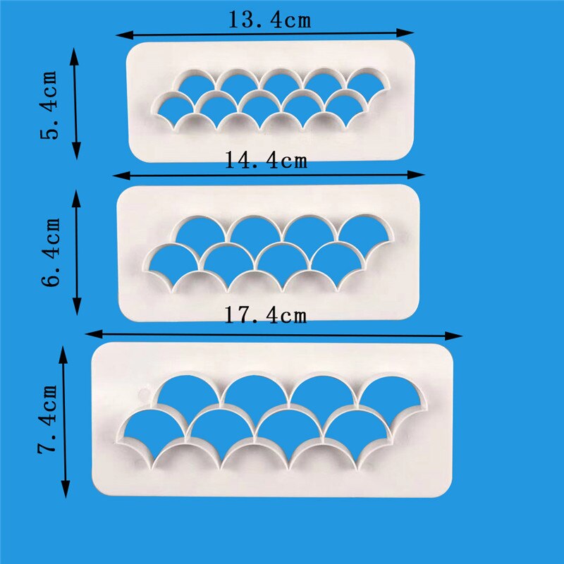 3 Stks/set Cookie Cutter Fondant Cookies Gebak Gereedschappen Cakevorm Fondant Cake Decorating Tool Bakken Accessoires Keuken Gereedschap: JJYY133800000