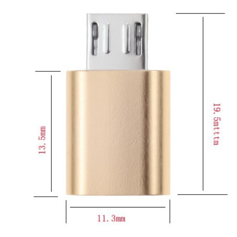 USB Type C Female To Micro USB Male Adapter Connector Type-C Micro USB Charger Adapter V8 Charging Data Transmission Converters