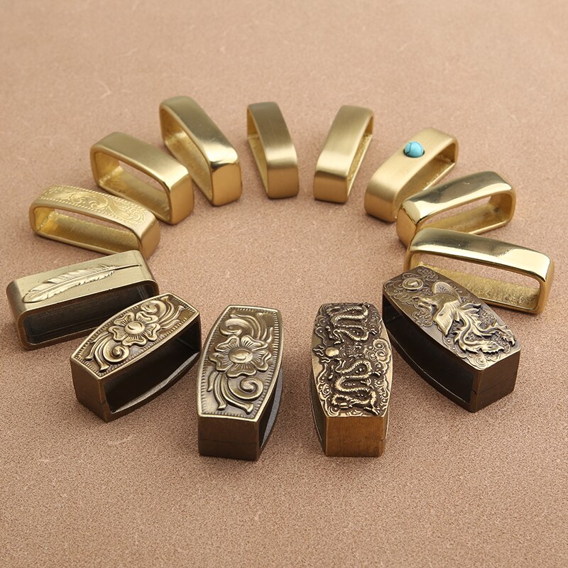 Brass belt ring stainless steel leather ring belt buckle ring man belt ring fixed