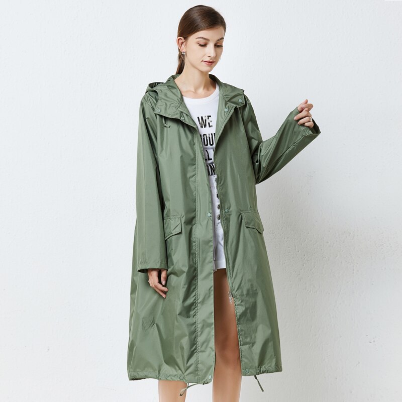 Japanese And Korean Raincoat Female Adult One Piece Poncho Long Men Waterproof Windbreaker Light Outdoor Hiking Jack