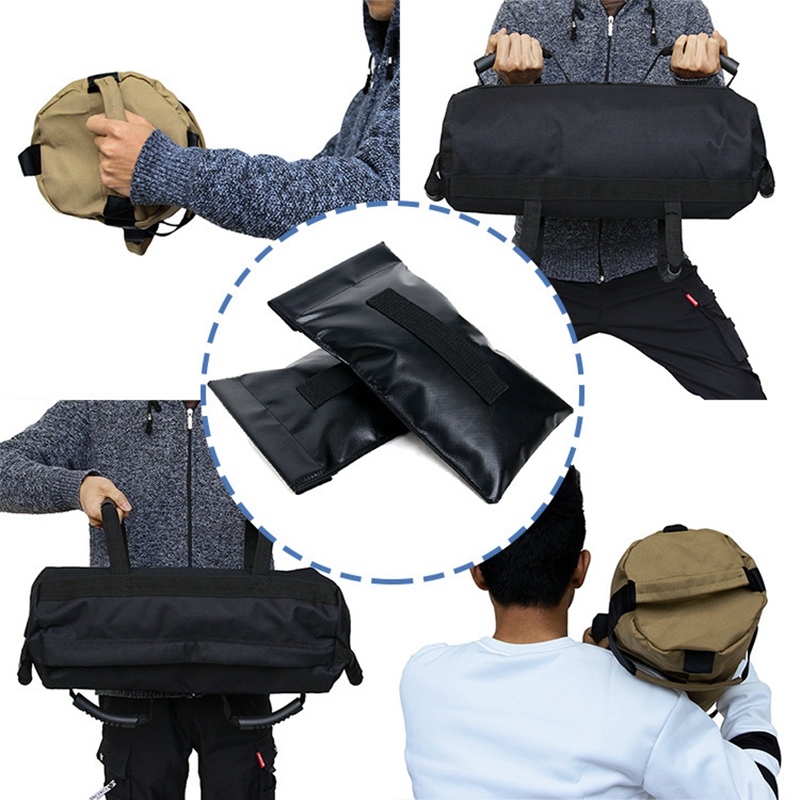 Saco de arena de 2 piezas para entrenamiento, bolsa de relleno interior, resistente al agua, para Fitness, gimnasio, peso