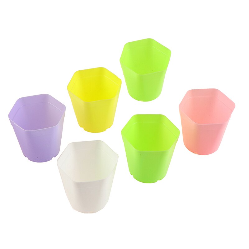 10pc mini urtepotter farverige plastik plante urtepotte plantekasser til sukkulenter indretning planter desktop urtepotter